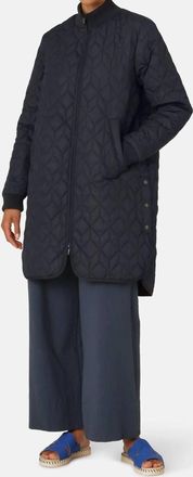 Ilse Jacobsen Art 06 Quilted Coat In Dark Indigo