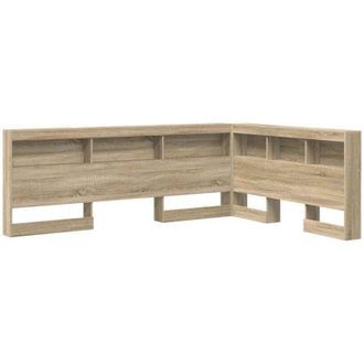 vidaXL Cabecera De Almacenamiento Con Estante Roble Sonoma 140 Cm Vidaxl