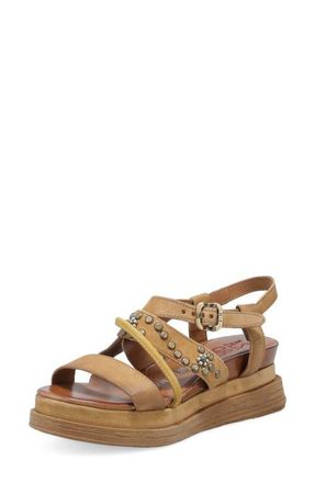 A.S.98 Lowman Platform Sandal in Camel at Nordstrom, Size 10.5-11Us