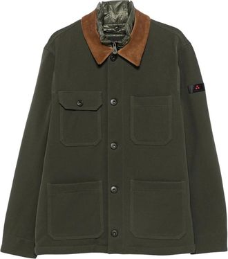 Peuterey Heren, Jassen, Groen, Maat: XL Corduroy