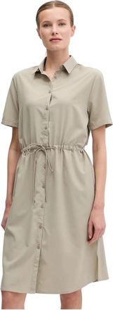 Jack Wolfskin Waimea Jurk W - Dames - Tenniskleding - Groen - S - Wol - Fitness