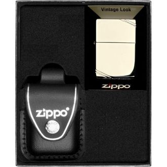 OEM Juego De Encendedores Zippo Vintage Cromado De Alto Pulido Regalo N.&deg; 3