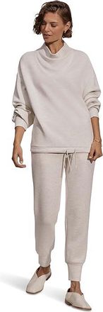 Varley Betsy Sweat Womens Clothing Ivory Marl : XXS, Rayon