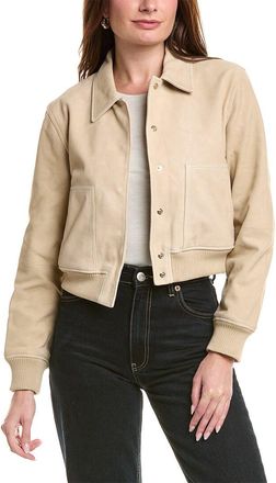 Hudson Suede Bomber Jacket