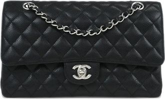 Chanel Borsa a spalla Classic Double Flap media 2019 - Nero