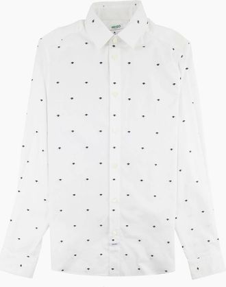 Kenzo Mens Kenzo Eye Slim Fit Shirt White - Size: Regular/38