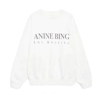 Anine Bing Sweatshirts, female, White, Size: XS Sweatshirts