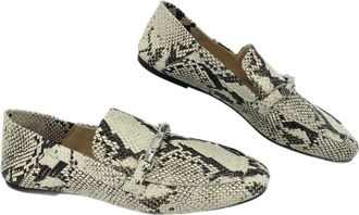 Vince Camuto Womens Collapsible Snake Loafer In Black