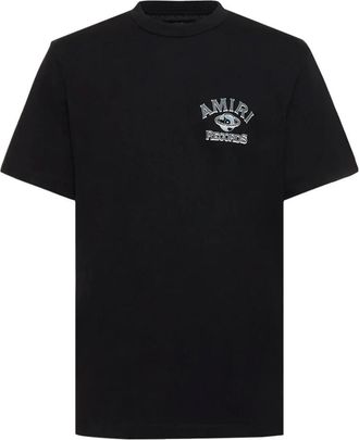 Amiri Global Records Logo Zwart T-shirt