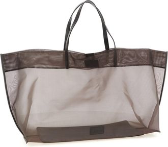 Staud Womens Christos Tote Brown Polyamide