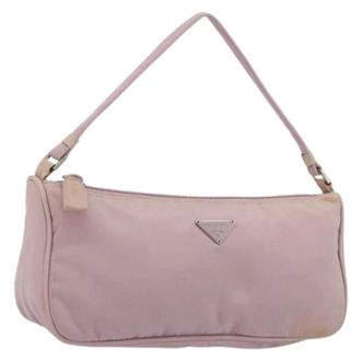 Prada Pre-owned Accessory Pouch - Dames - Pre-owned - Roze - Maat: ONE Size Nylon