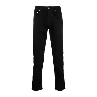 Alexander McQueen Slim Fit Jeans, male, Black, L, Denim Biker Jeans Black