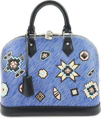 Louis Vuitton Alma Limited Edition Azteque Epi Leather Blue Leather Handbag (Pre-Owned)