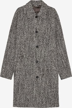 Nn.07 Mantel aus Wolle mit Fischgr&auml;tmotiv Franco