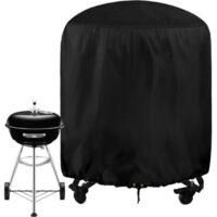 OEM Funda Redonda Para Barbacoa, 61 Cm De Di&aacute;metro, 72 Cm De Alto, Impermeable, Fabricada En Tela Oxford 210d, Con Cord&oacute;n Ajustable, Resistente A Los Rayo