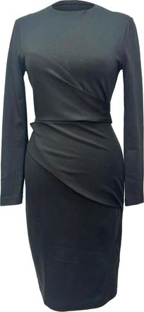 Diane Von F&uuml;rstenberg Diane Von Furstenberg Tie-back Midi Dress in Black Viscose