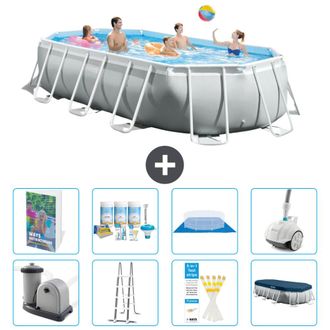 Intex Piscina Prism Frame Oval - 503x274x122 Cm - 9-piezas S658