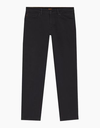HUGO BOSS Mens Hugo Boss Mens Dark Blue Regular Fit Maine Denim Jeans - Black - Size: 30/32/32