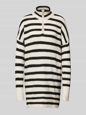 Only Flie&szlig;endes Strickkleid mit Stehkragen Modell ALFRIDA in Offwhite Melange, Gr&ouml;&szlig;e L