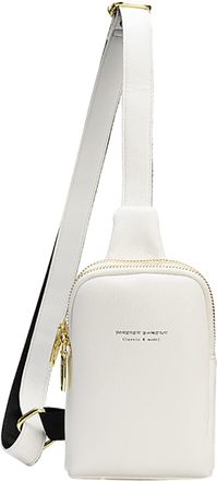 Generic New PU Solid Color Fashion One Shoulder Messenger Bag Purses for Women Shoulder Bag (White, One Size)