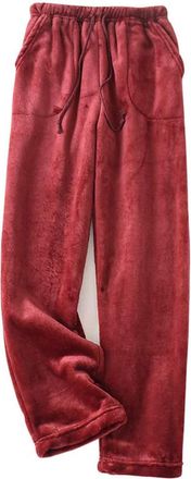 Generic Warm Pyjamas Trousers Women - Mens Warm Fluffy Fleece Lined Lounge Pants Pyjama Bottoms Sleepwear Nightwear Pj Bottoms Winter Homewear Pants For Women