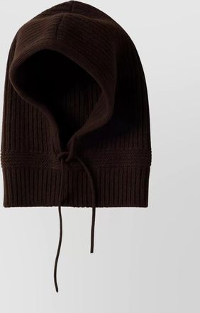 Miu Miu cashmere wool knitted ribbed hat