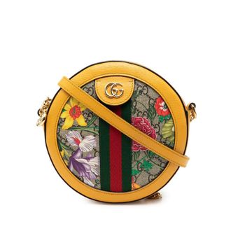 Gucci Pre-owned Gucci Mini GG Supreme Flora Ophidia Round Crossbody Ladies GCZ8S8U1QZ3L7QUI