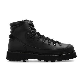 Moncler Heren, Schoenen, Zwart, Maat: 45 EU Leer