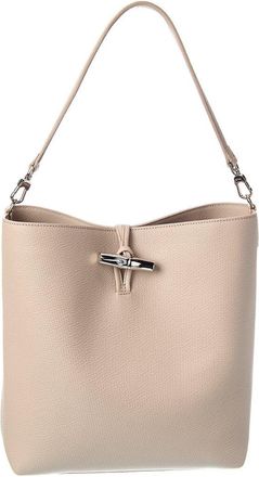 Longchamp Le Roseau Leather Hobo Bag