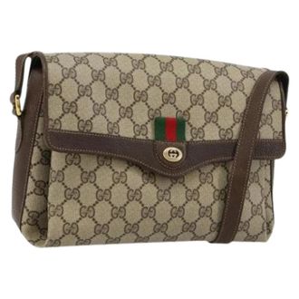 Gucci Pre-owned Cross Body Bags, female, Beige, Size: ONE SIZE Pre-owned Vintage GG Shoulder Bag
