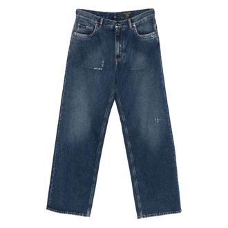 Dolce & Gabbana Distressed Straight-leg Jeans
