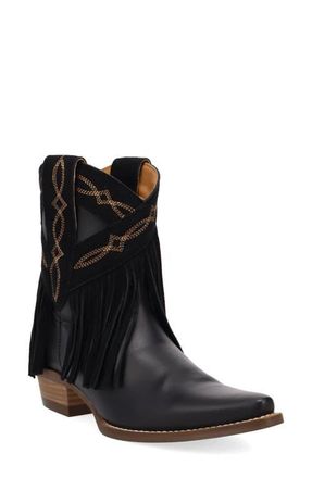 Dingo Last Ride Fringe Western Boot in Black at Nordstrom, Size 9.5