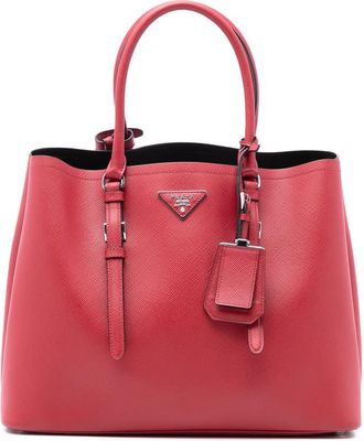 Prada Pre-owned Prada Medium Saffiano Cuir Double Handle Satchel 4SQ13TBMRP2B1AHO