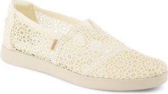Toms Alpargata Plus Slip-On in Natural Crochet at Nordstrom, Size 9.5