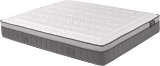 VENTE-UNIQUE.COM Colch&oacute;n cl&aacute;sico poli&eacute;ster blanco 180 x 200 cm