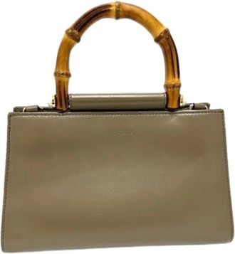 Gucci Pre-owned Handbags, female, Brown, Size: ONE SIZE Pre-owned Vintage Handbag