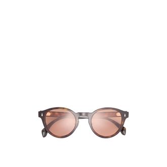 Moncler Moncler Ember Round Sunglasses, Unisex, Brown, Size: 49