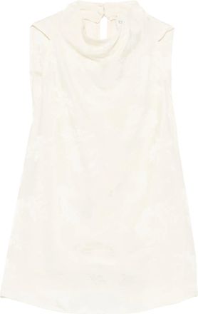 Forte_Forte Kr&auml;ftiges, kr&auml;ftiges Top-Crooked-Jacquard-Fluid-Bouquet