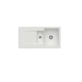 Villeroy & Boch Villeroy&boch - Fregadero 1 1/2 Senos Villeroy Et Boch Siluet 60 R Steam Ceramicplus Con Desag&uuml;e Autom&aacute;tico
