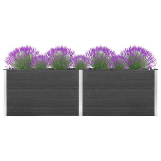 Berkfield Home Garden Raised Bed 200x100x91 cm WPC Grey | Size: 200 x 100 x 91 cm