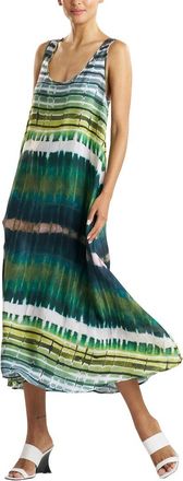 Natori Lana Silk Trapeze Tank Dress
