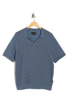 Lucky Brand Johnny Collar Jacquard Polo in China Blue at Nordstrom Rack, Size Xx-Large