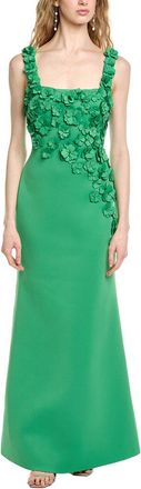 Badgley Mischka Cutout Appliques Gown