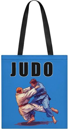 Generic Japanese Judo Judoka Fighter Tote Bag for Women Men Shoulder Bags Purses Pouch Handbags
