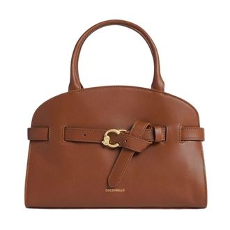 Coccinelle Sabine Handtas - Dames - Handtassen - Bruin - ONE Size - Katoen - Tassen