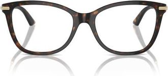Jimmy Choo London 54mm Pillow Optical Glasses in Havana /Demo Lens at Nordstrom