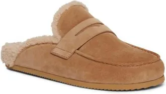 Paige Wynn Genuine Shearling Mule in Camel at Nordstrom, Size 8.5