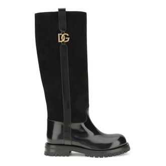Dolce & Gabbana Botas Altas Bernini - Shoes - Mujer - Negro - 38 1/2 EU