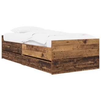 vidaXL Struttura Del Letto Legno Antico Legno Ingegnerizzato Vidaxl