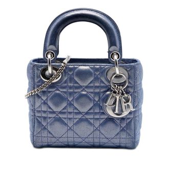 Dior Pre-owned Dior Mini Iridescent Lambskin Cannage Lady Dior Ladies DFYXXV7AQDLZVV82